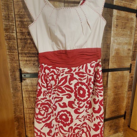 Beautiful Baraschi two-tone flower summer dress size 6 - Picture 1 of 3
